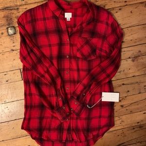 Super Soft Black and Red Flannel- NWT